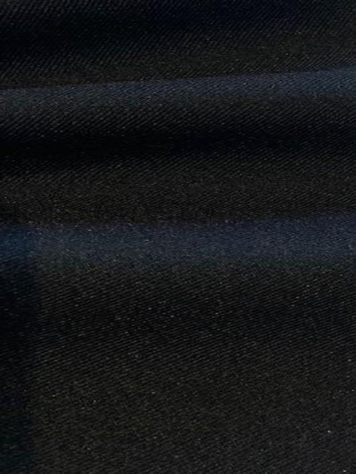 Black Twill with Mechanical Stretch RECYCLED Polyester