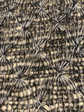 Black / White Open Crochet Style Knit