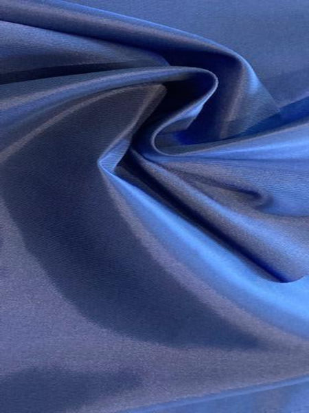 Mid Blue Viscose/Polyester Stretch Lining