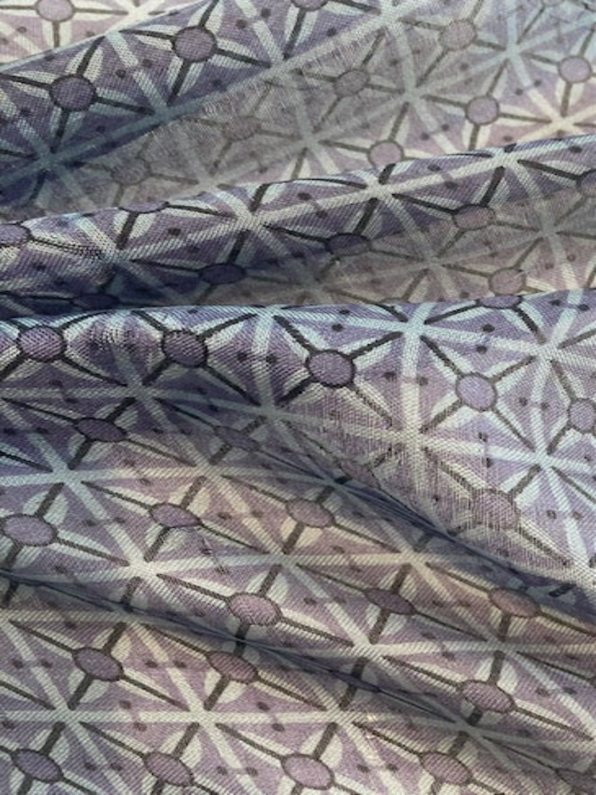 Blue Cross Square Coloured Woven Light weight Silk Taffeta