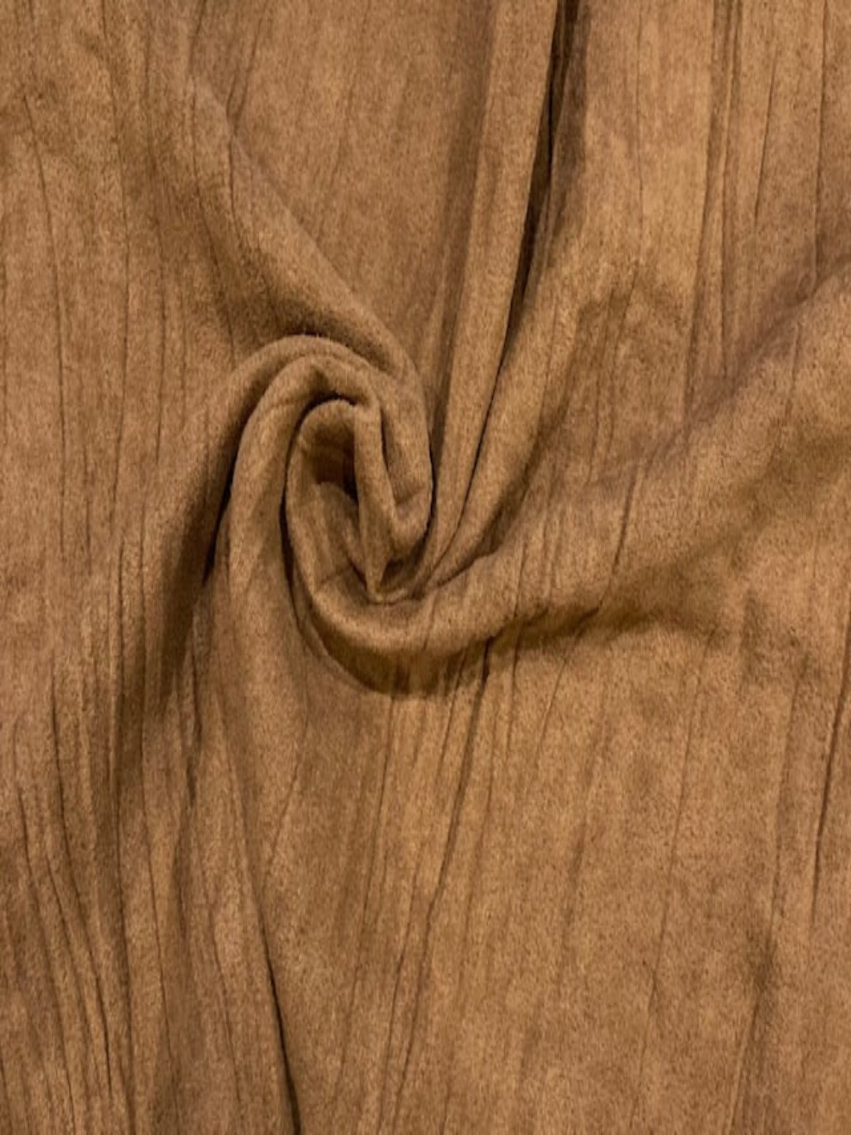 One Sided Suede Crinkle, Rust one side - Brown the other