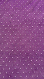 White dot on purple tulle - Deadstock fabric on AmoThreads