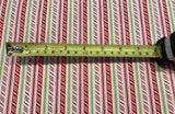 Red/Green Candy Cane Stripe on Poly/Cotton