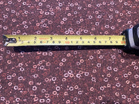 Chestnut Ditsy Flower on Cotton Poplin