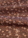 Chestnut Ditsy Flower on Cotton Poplin