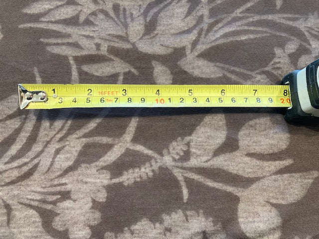 Chocolate Knitted Flower Self Coloured burn out