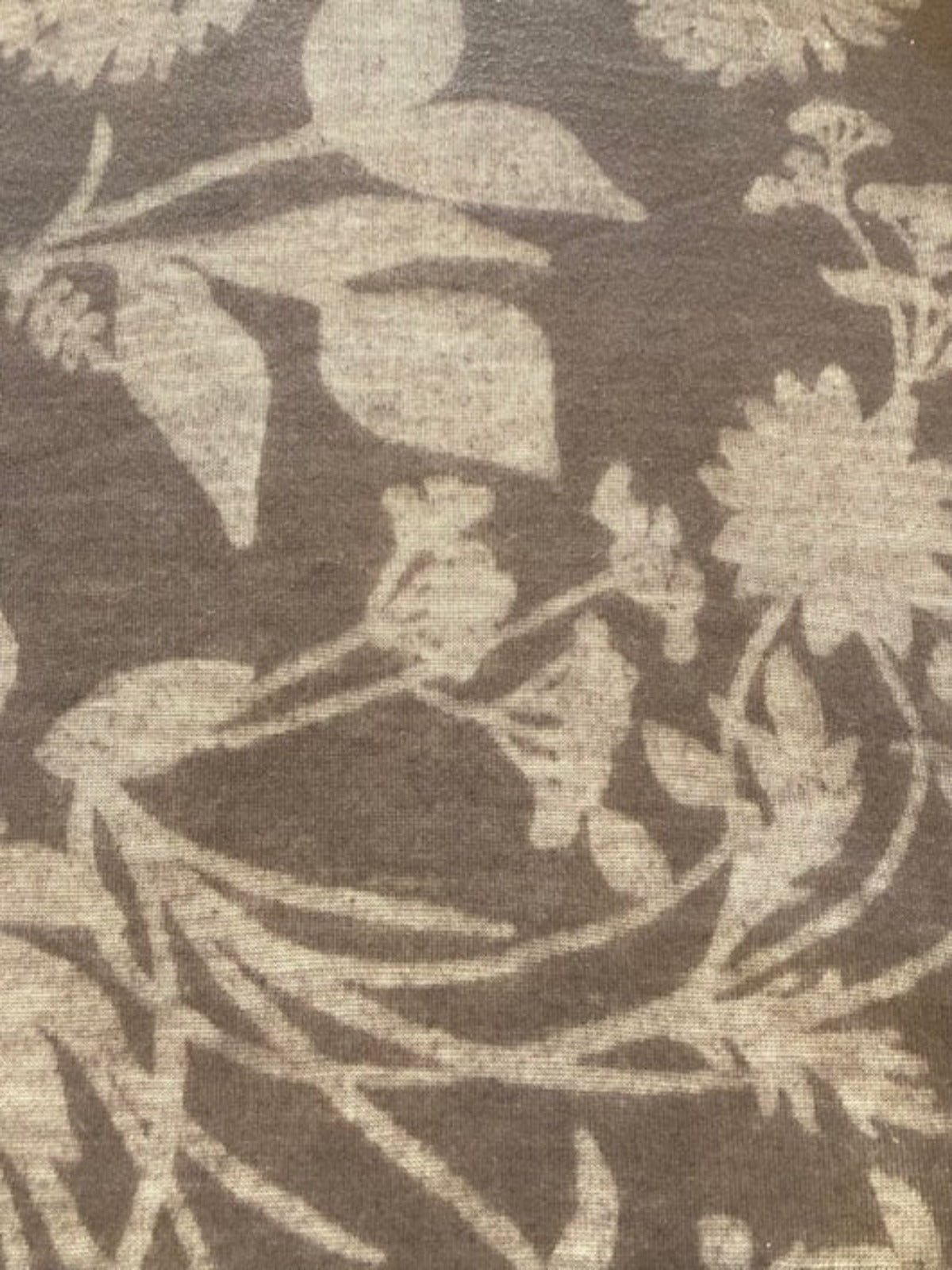 Chocolate Knitted Flower Self Coloured burn out