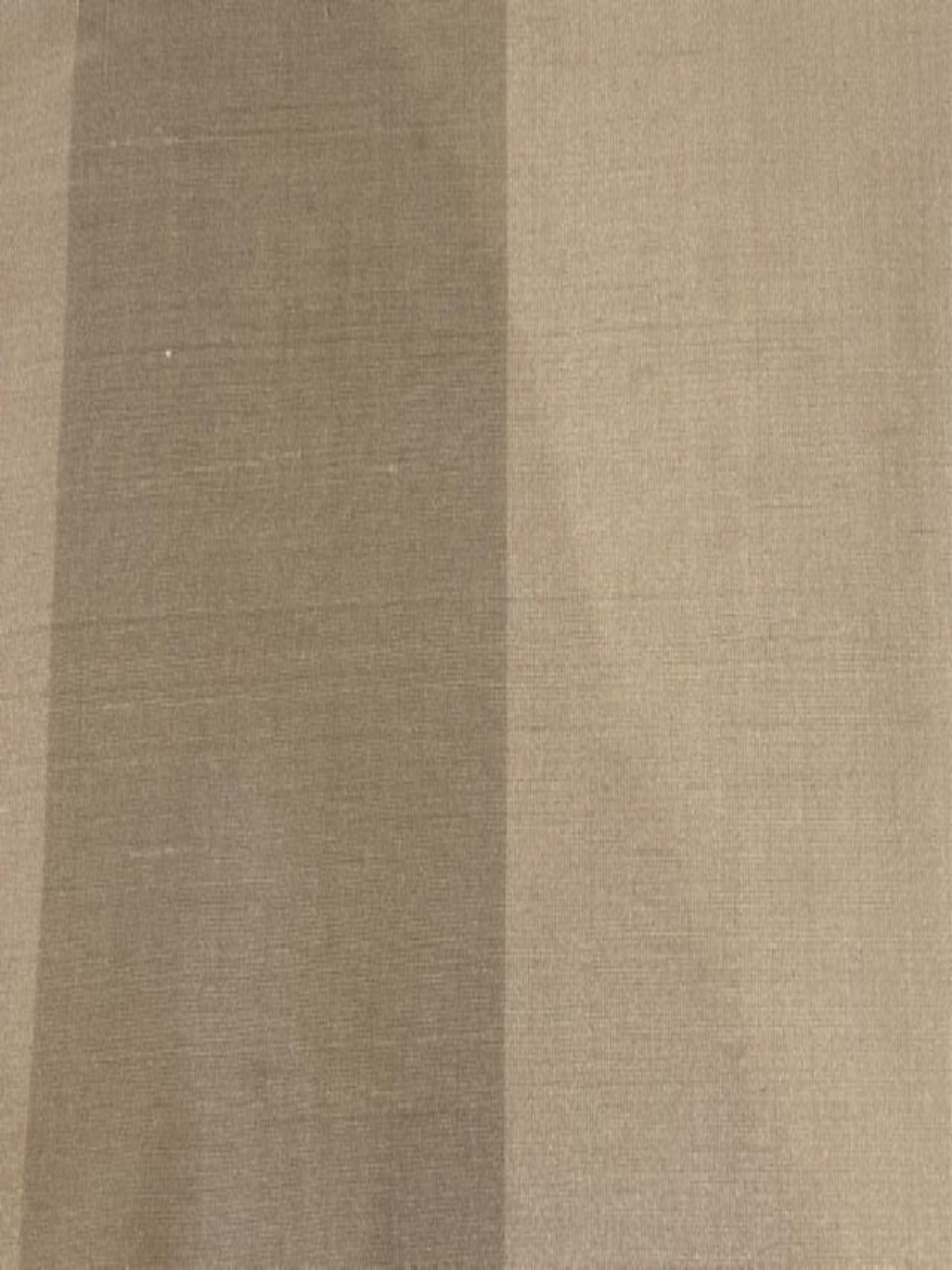 Coffee broad stripe on Silk Dupion