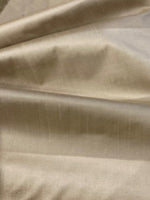 Coffee broad stripe on Silk Dupion