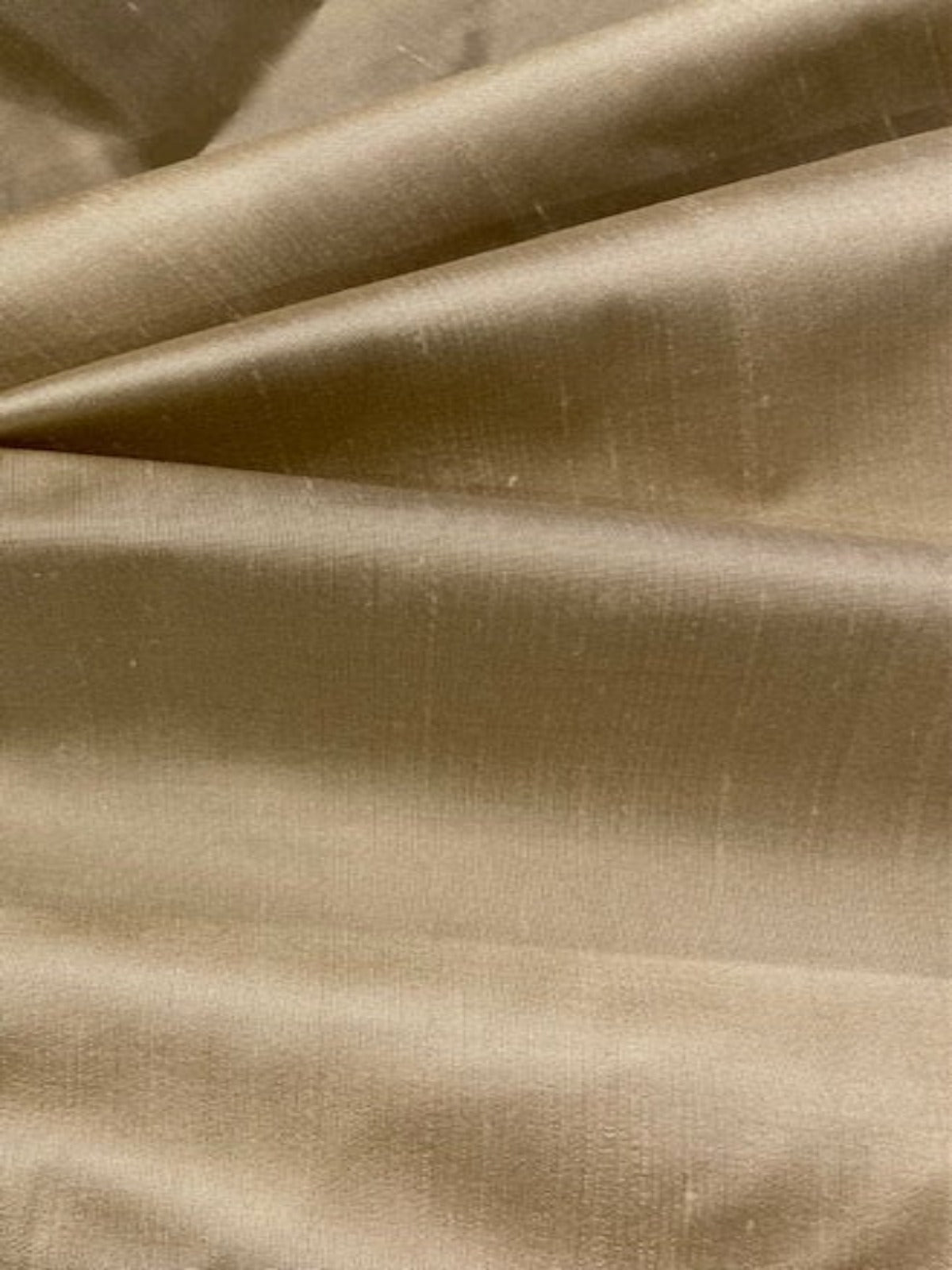 Coffee broad stripe on Silk Dupion