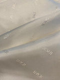 Cream Acetate/Viscose "Back" Jacquard Taffeta Lining