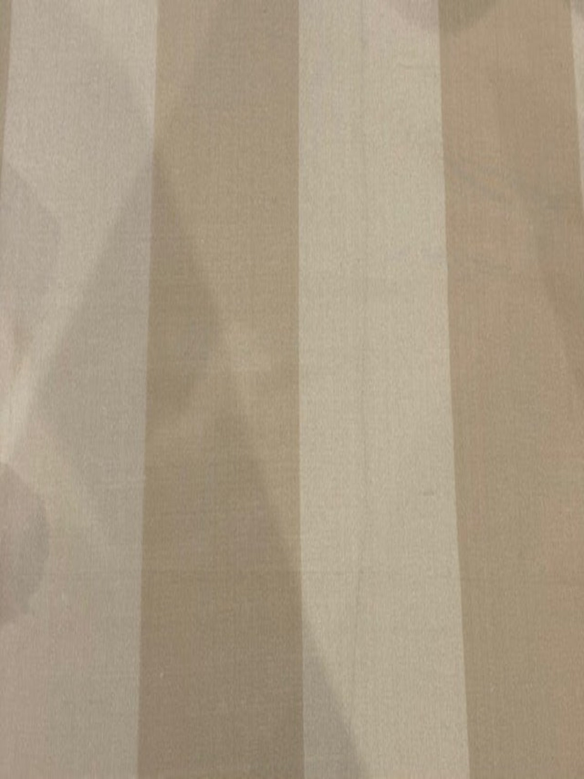 Cream / Cream Stripe Silk Dupion