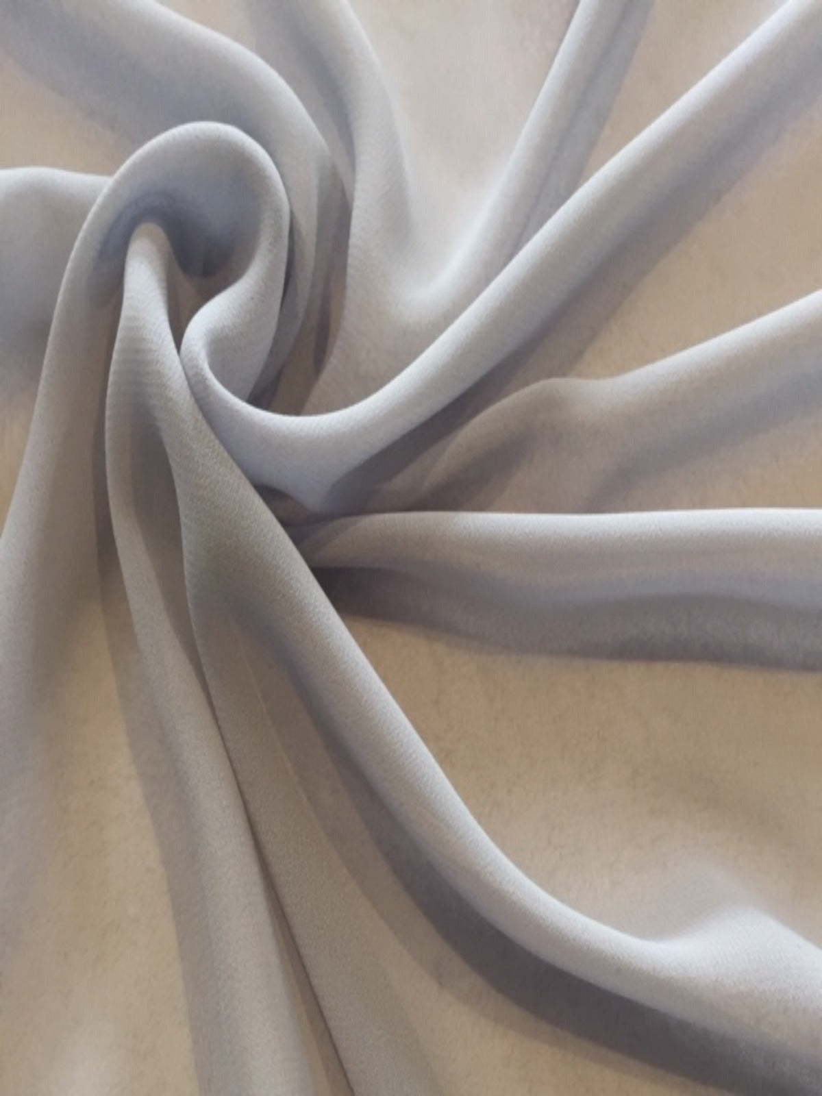 Silver Woven Chiffon