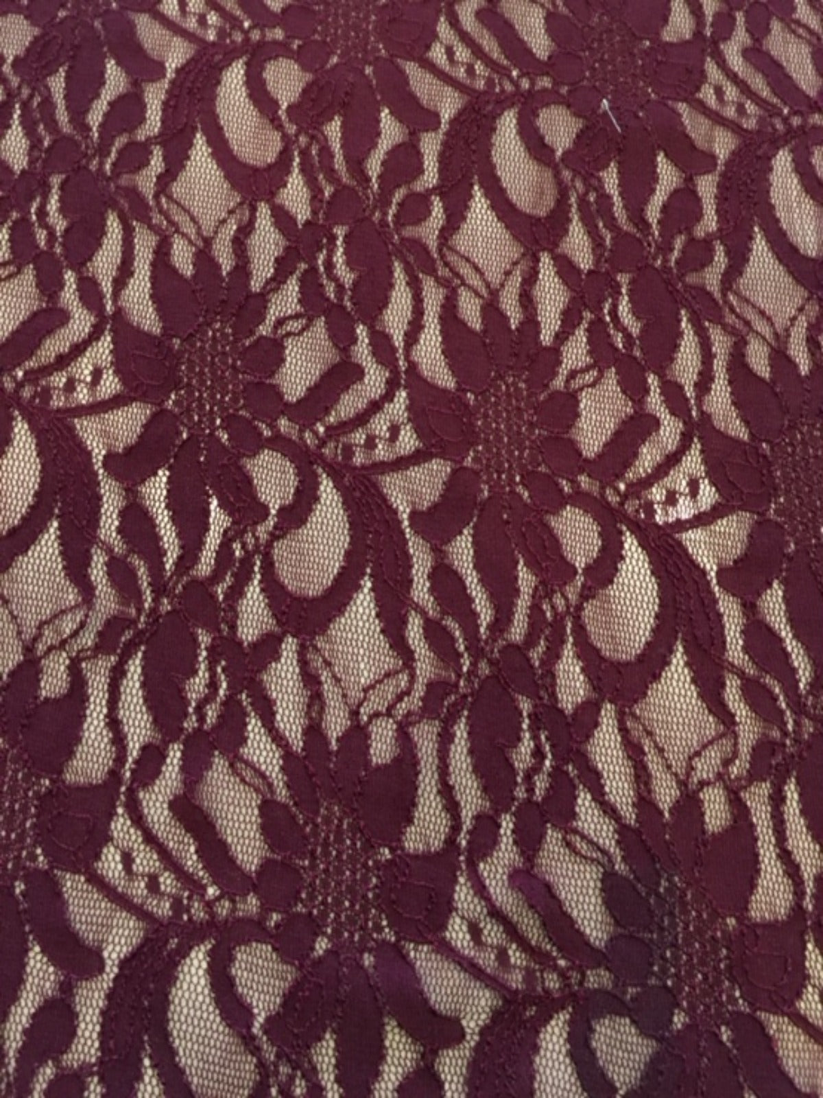 Claret Corded Lace