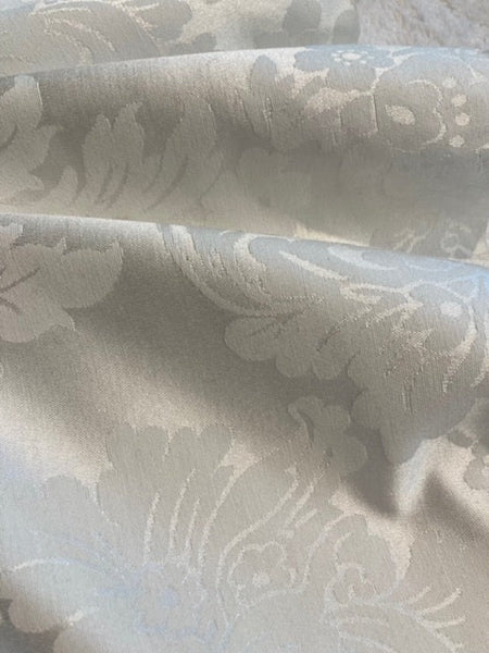 Off White Cotton Sateen Damask