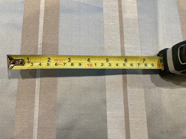 Pastel Blue Satin Stripe Furnishing