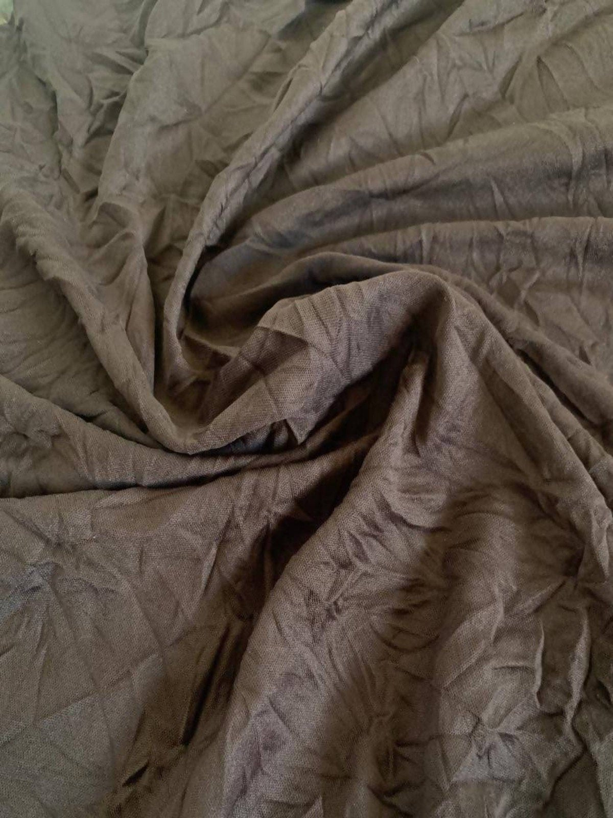 Chestnut Permanent crease effect Knit - Deadstock fabric on AmoThreads