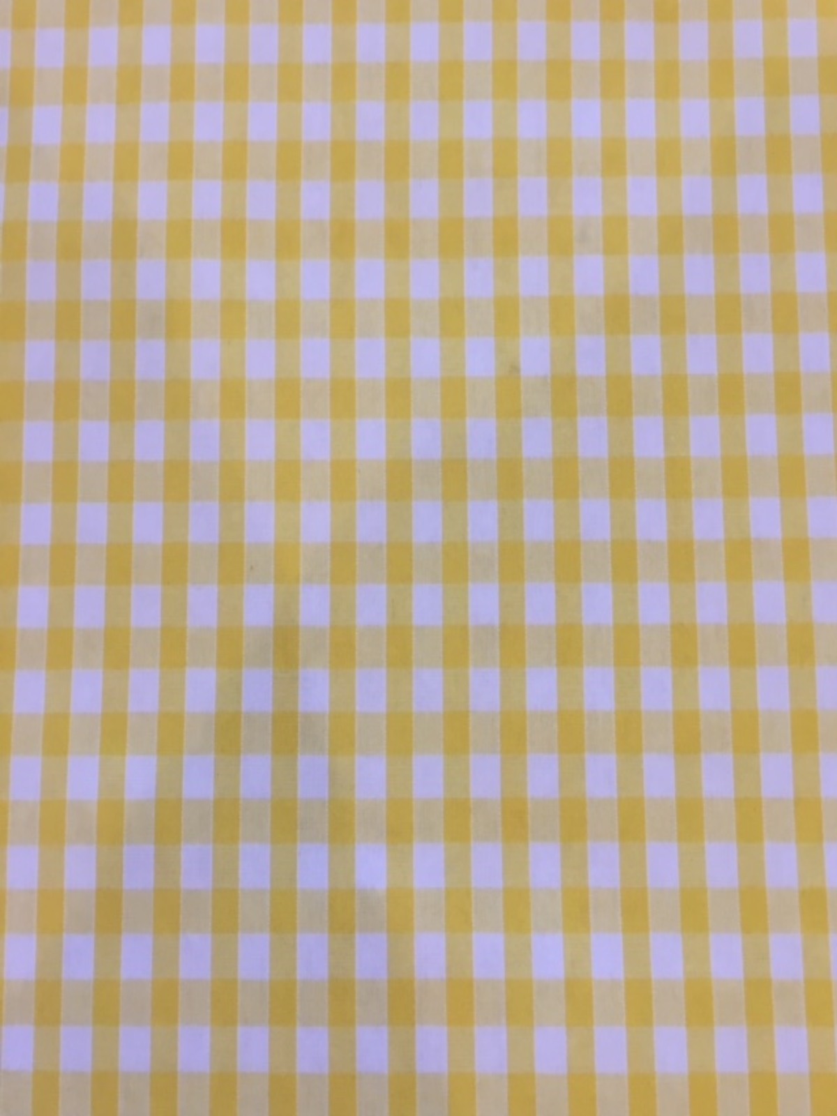 Yellow 1/4" Gingham Check - Deadstock fabric on AmoThreads
