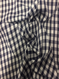 Navy 1/4" Gingham check - Deadstock fabric on AmoThreads