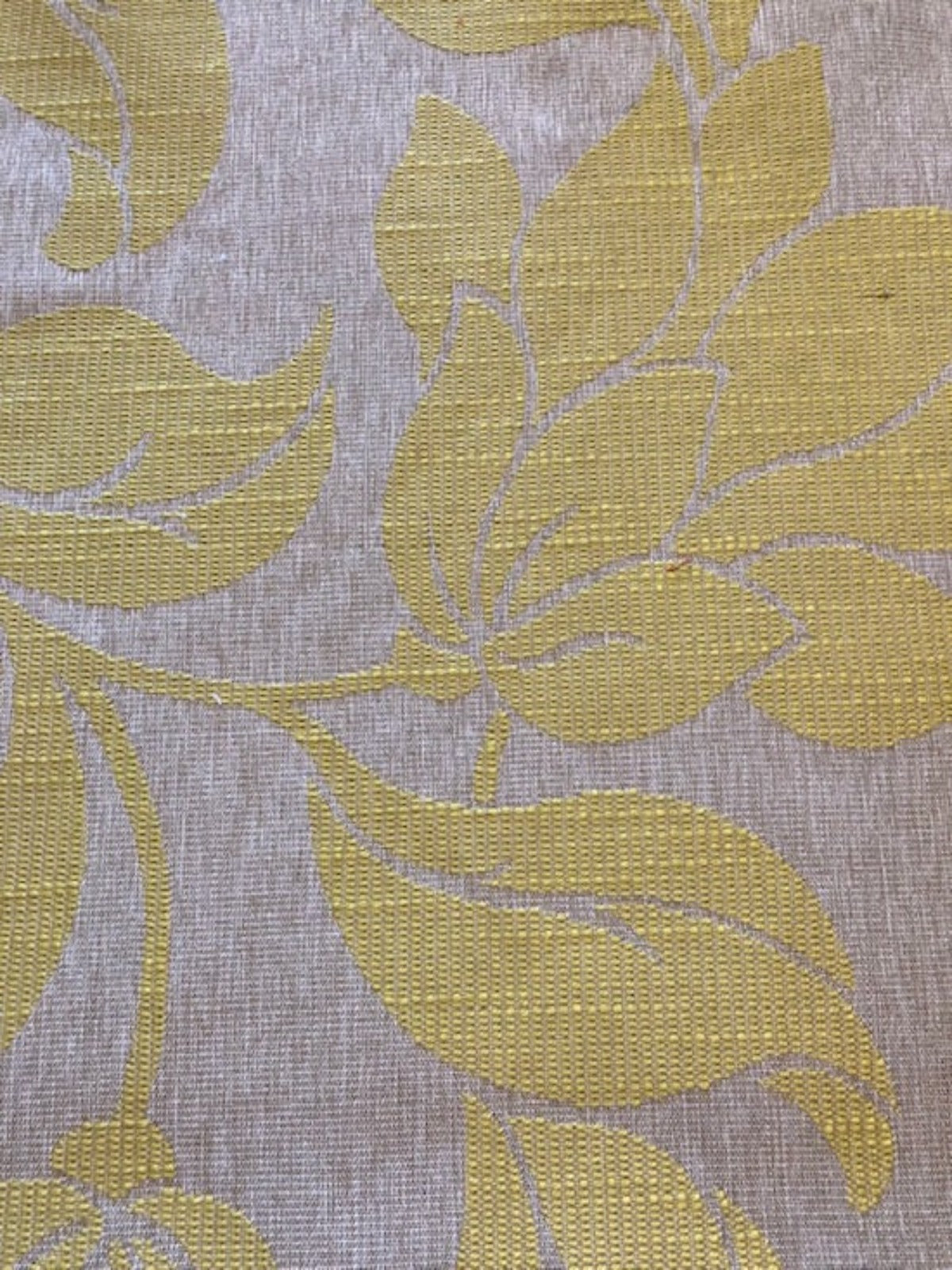 Lime Leaf & Flower Jacquard Furnishing