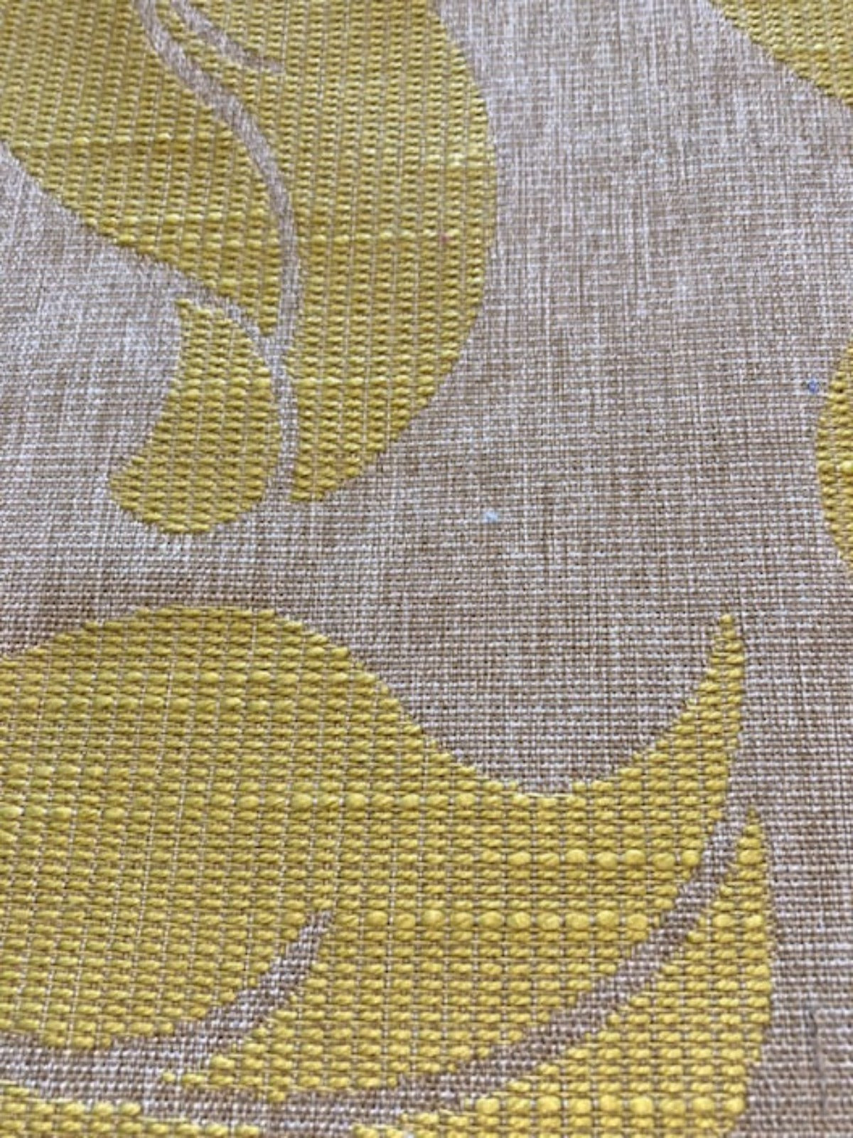 Lime Leaf & Flower Jacquard Furnishing