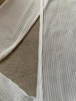 Ivory on Ivory stripe tubular knit - Deadstock fabric on AmoThreads
