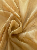 Golden Sand Print on Crinkle Chiffon