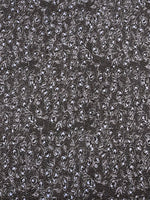 Grey & Black Flower Dot Cotton Poplin Print
