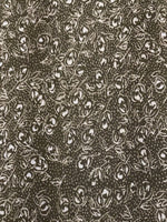 Grey & Black Flower Dot Cotton Poplin Print