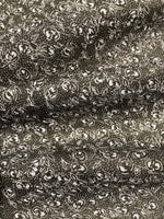 Grey & Black Flower Dot Cotton Poplin Print