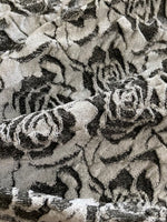 Grey Rose Knitted Jacquard
