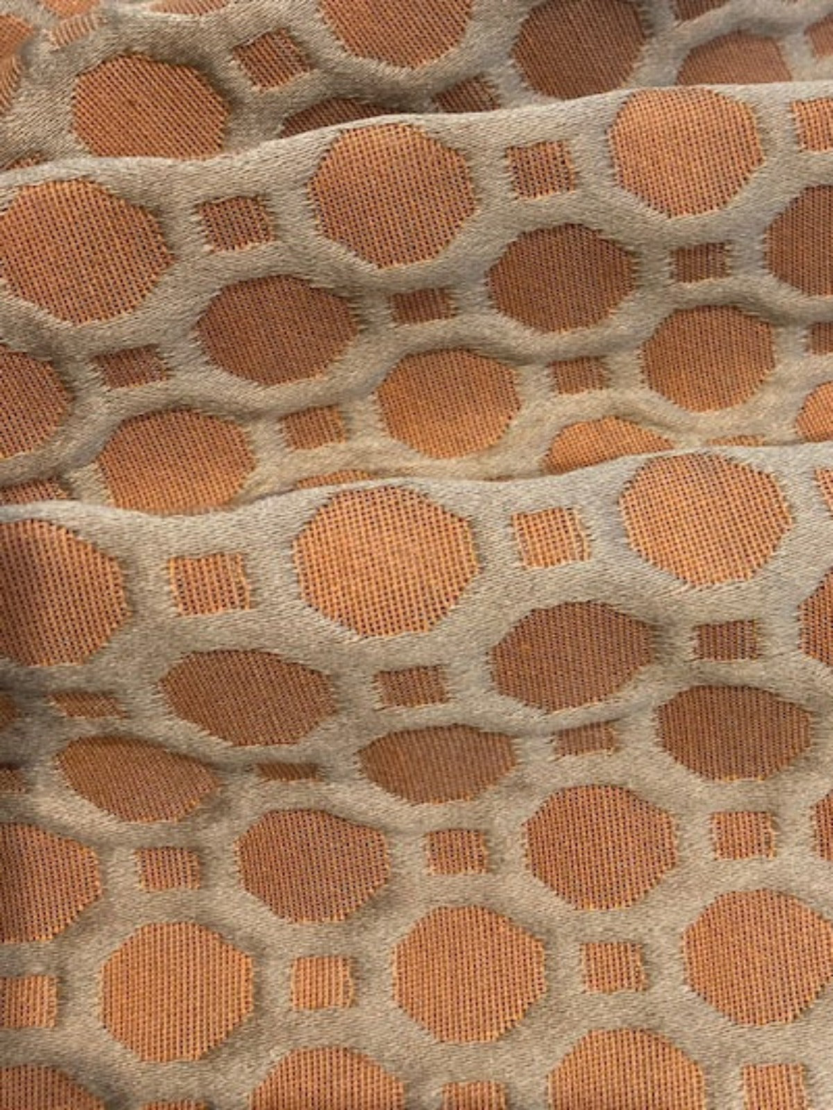 Burnt Orange Honeycomb Furnishing
