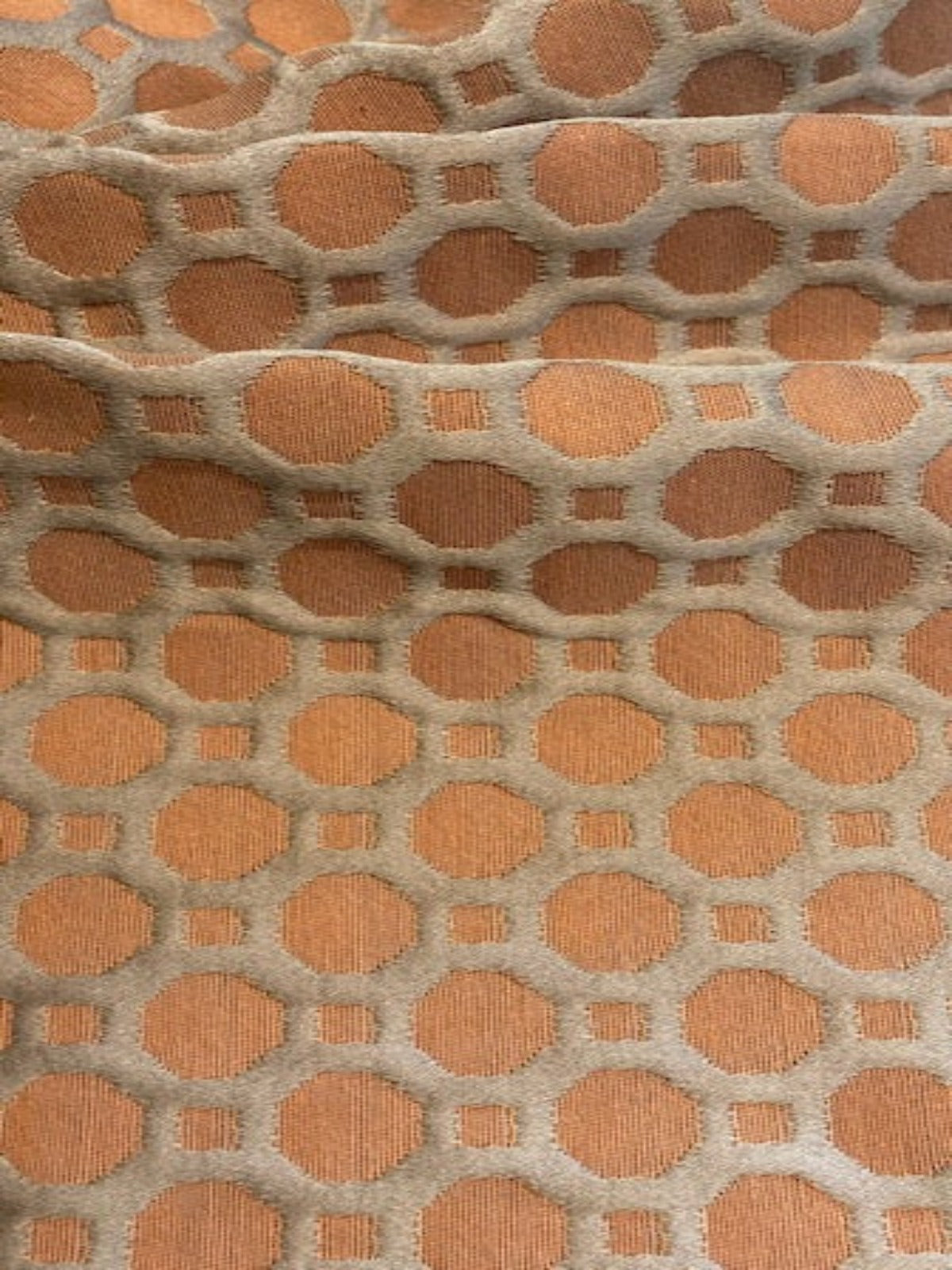 Burnt Orange Honeycomb Furnishing