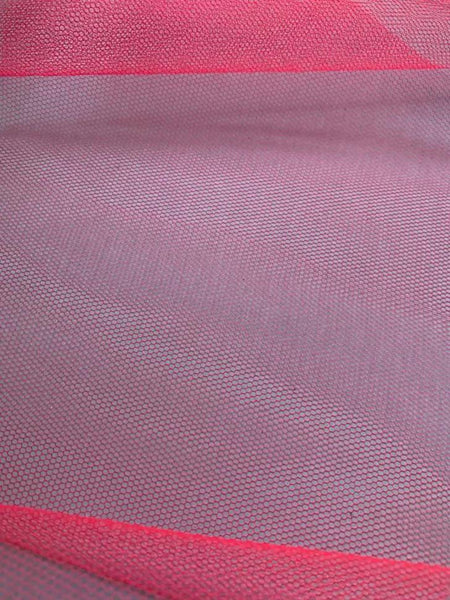 Florescent Red Nylon dress net - Deadstock fabric on AmoThreads