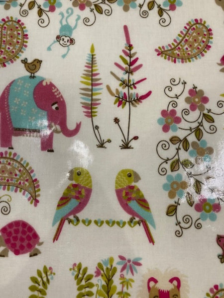 Indian Animals on PVC Coated Cotton