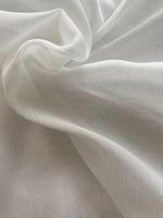Ivory Crinkle Chiffon with Recycled Polyester