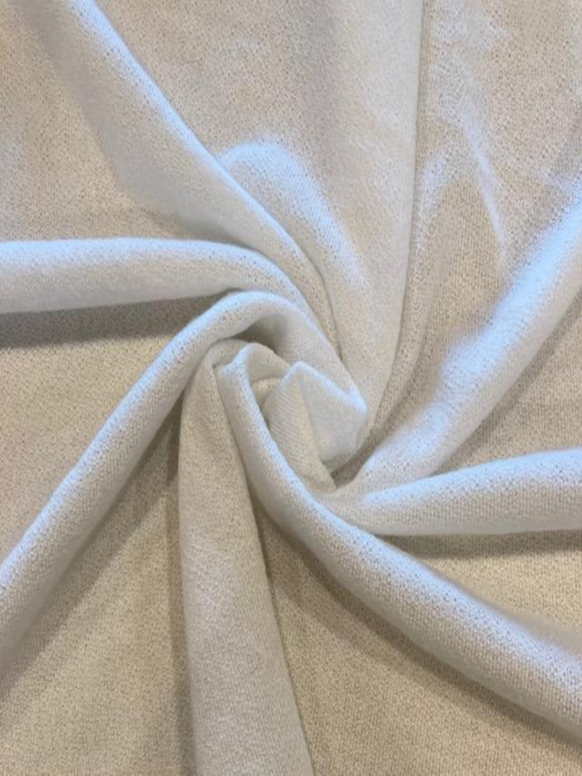 Ivory Knitted Crepe Light Dress Weight