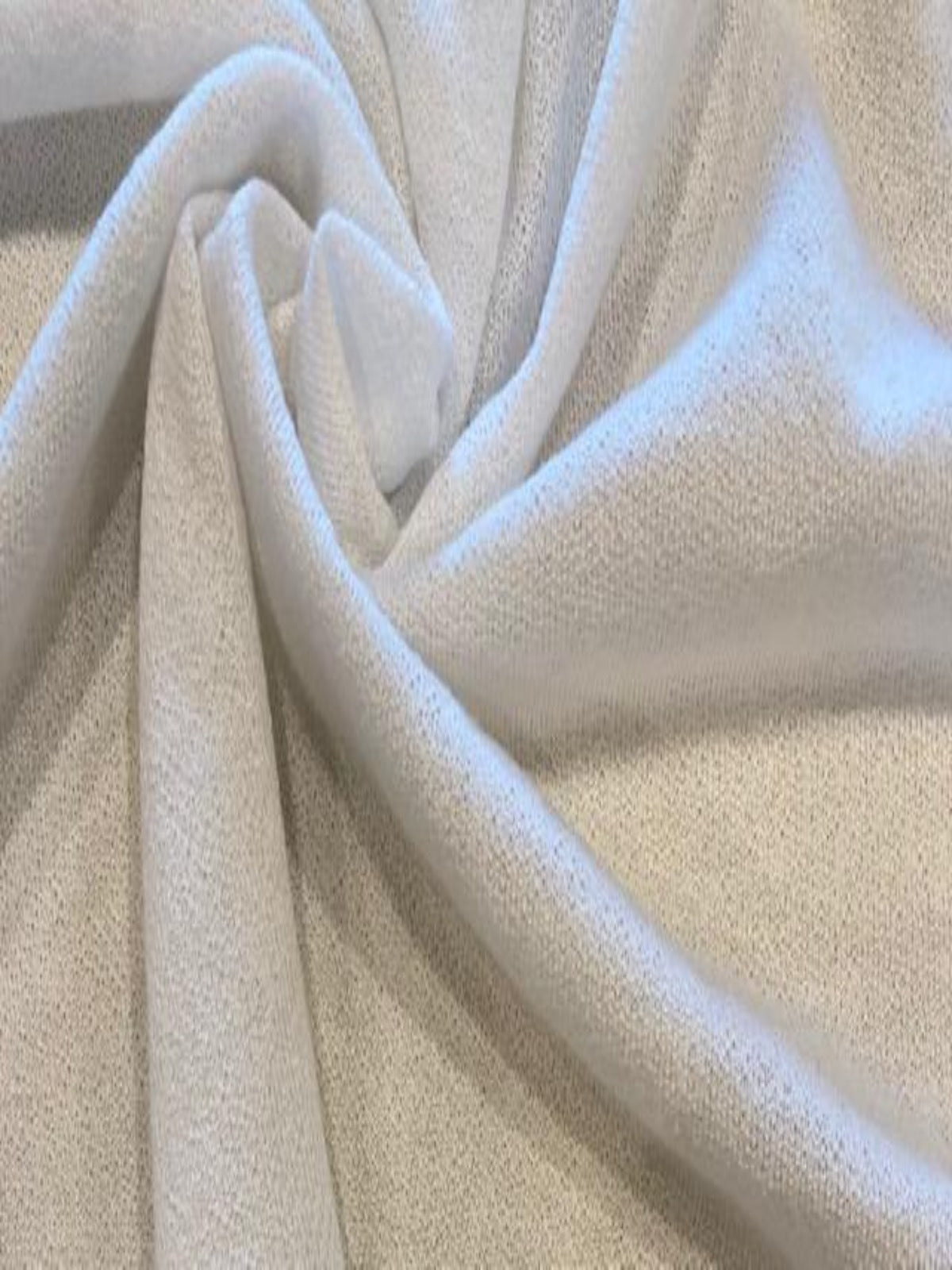 Ivory Knitted Crepe Light Dress Weight