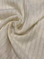 Ivory Self Coloured Raised Knitted Stripe