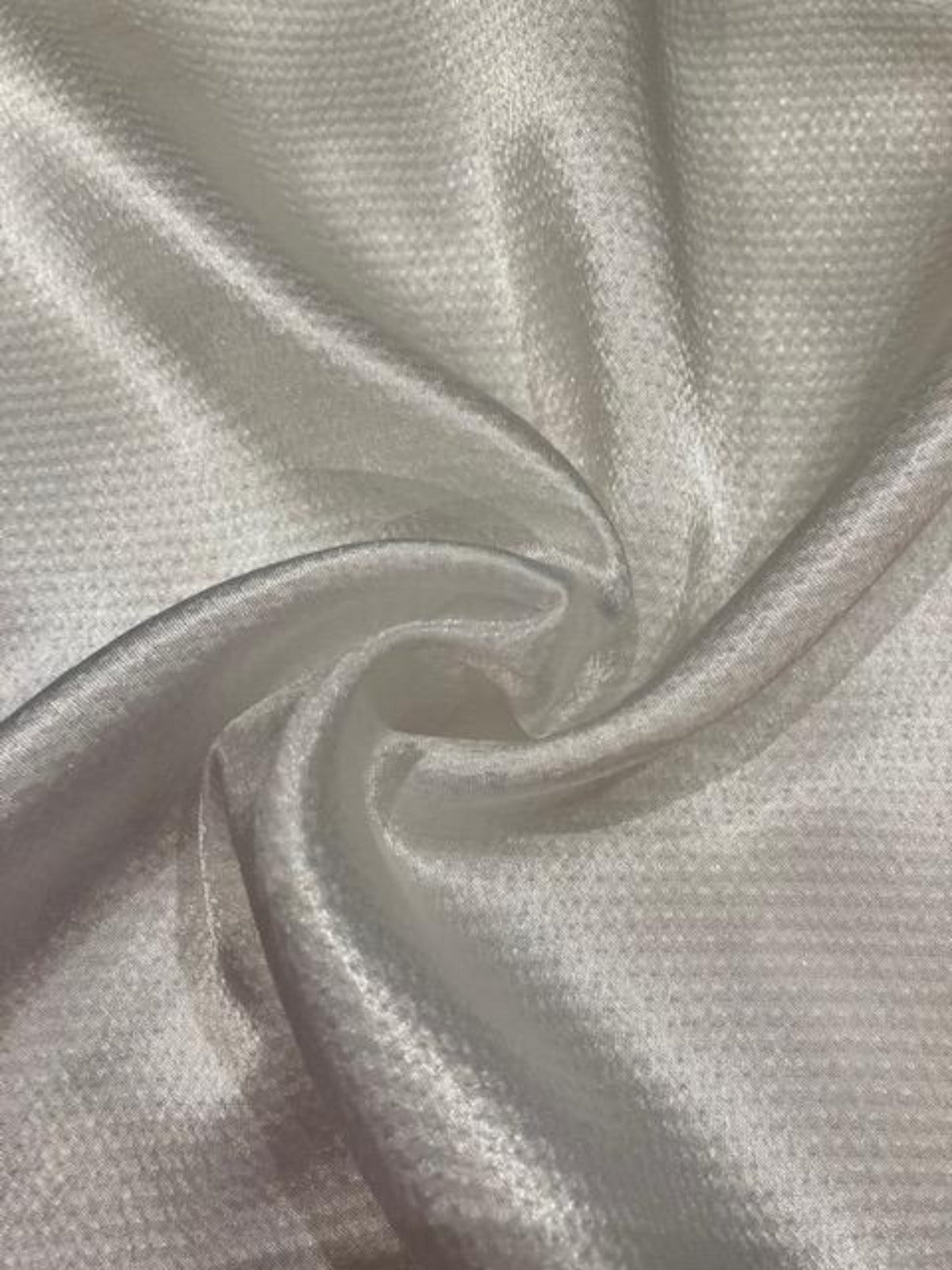 Ivory Woven Textured Stripe with Shiny Reverse