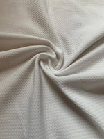Ivory single sided textured stretch - Deadstock fabric on AmoThreads