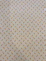 Mini Diamond Pattern on Lemon Cotton Poplin