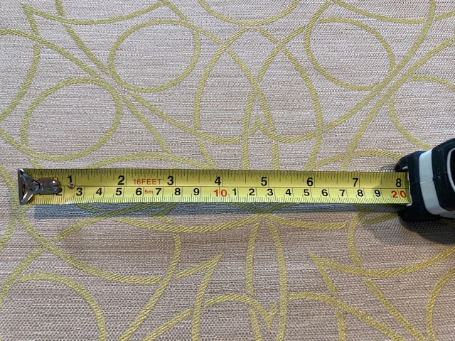 Lime on Beige Jacquard Furnishing