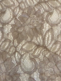 Mink Corded Lace with Scalloped Edge