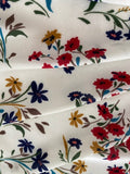 Multi Country Flowers on White Blouse Weight