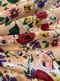 Multi Roses on Nude Cotton Lawn