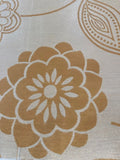 Mustard Trailing Flower Jacquard Furnishing