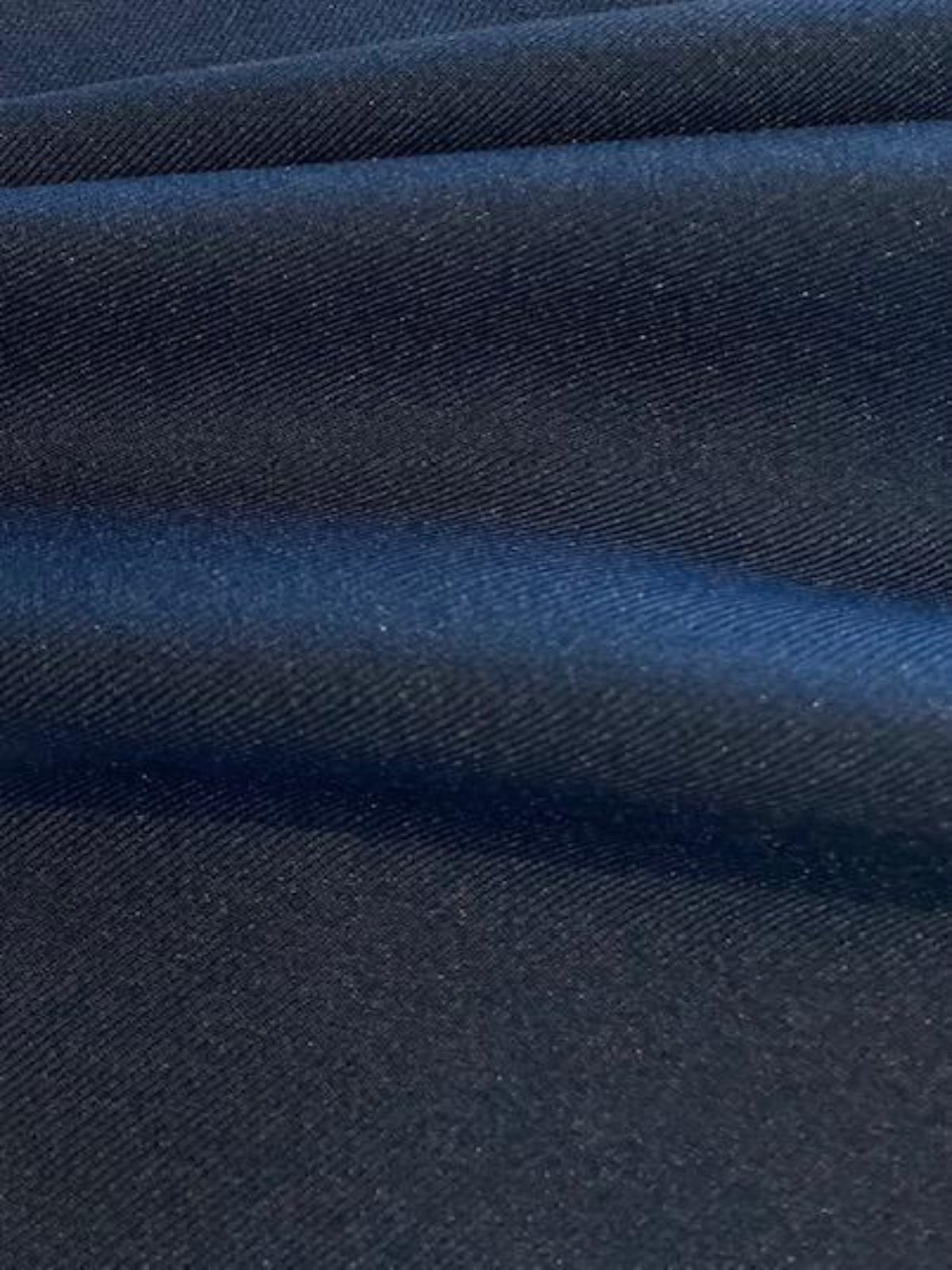 Navy Twill with Mechanical Stretch RECYCLED Polyester