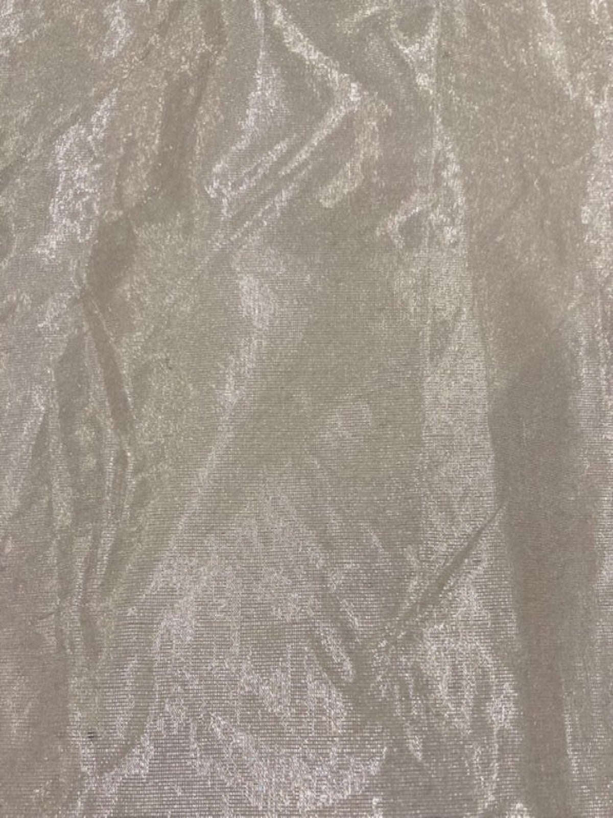 Nude Blush Crinkle Shimmer Stiff Organza