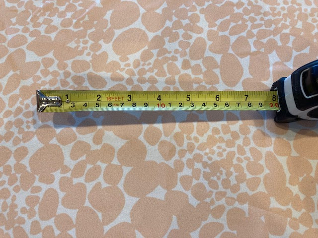 Nude Blossom Bubbles on Ivory Crepe